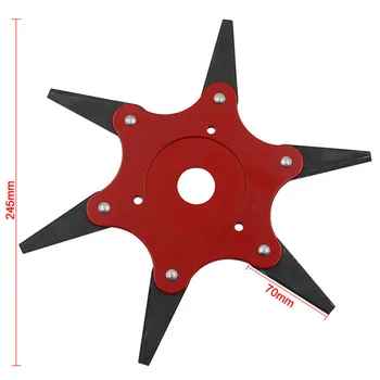 

6 Blades Grass Trimmer Head Brush Cutter 65Mn Weed Brush Cutting Head Outdoor Garden Power Tool Accessories For Lawn Mower