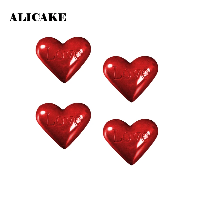 Polycarbonate Chocolate Bar Moulds Valentine's Day 10 Holes Heart Candy Plastic Molds Kitchen Baking Tools For Cakes | Дом и сад