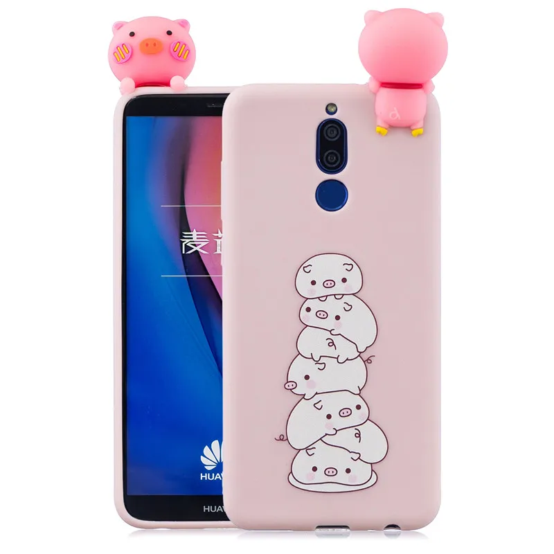 3D чехол из ТПУ для Huawei Mate 30 Pro с пандой единорогом Кроликом кошкой P30 P20 P10 P9 P8 Lite 2017 20