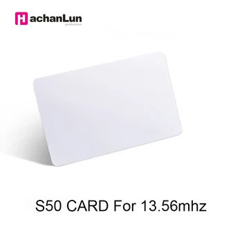 

5/10pcs/lot 13.56MHz IC S50 0.8mm thin card key ring access control tag RFID key card finder attendance key chain management
