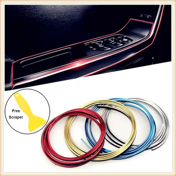 

Car Decorative Strip Door Edge Trim Interior Gap line for Ford Mad Evos Stealth Start iosis F-450 Verve F150 Crown BF 4-Trac