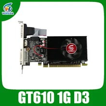Видеокарта VEINIDA GT610 1GB с низким профилем, чипсет Geforce, видео DDR3 для нормального ПК и LP чехол прочнее HD6450