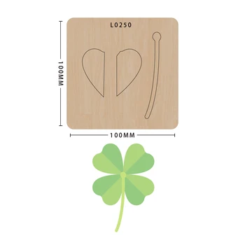 

Plant knife mold wood die cutting die decoration, model L0250, suitable for common die cutting machines on the market