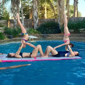 

Free One Pump 3x1x0.1m Inflatable Air Gym Track Tumbling Mat, DWF Material Air Track/Inflatable Airtrack for Children