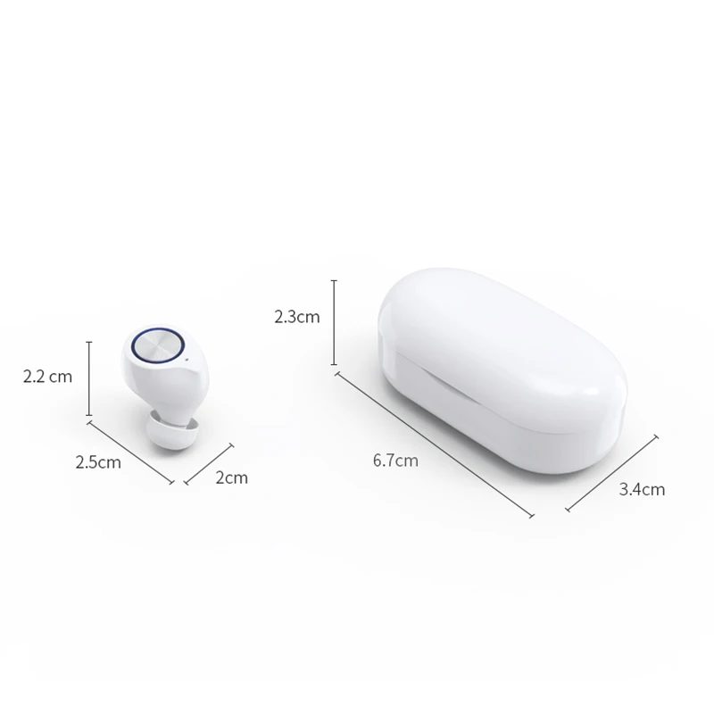 TWS стереонаушники DAG TW60 с поддержкой Bluetooth 5 0 и зарядным футляром|Наушники