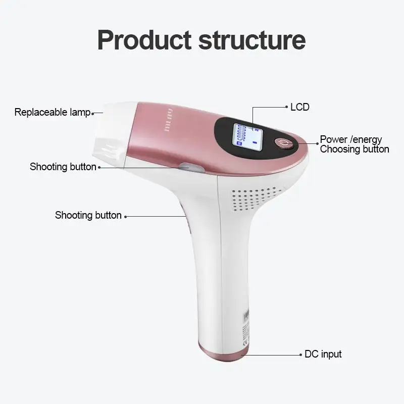 3-in-1レーザー脱毛装置,モデルt3,ipl,永久電気スパチュラ,顔と
