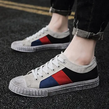 

2020 New Spring Lace-up Men Casual Shoes Fashion Sneakers Oxfords Espadrilles Breathable Classic Canvas Shoes Man NanX175