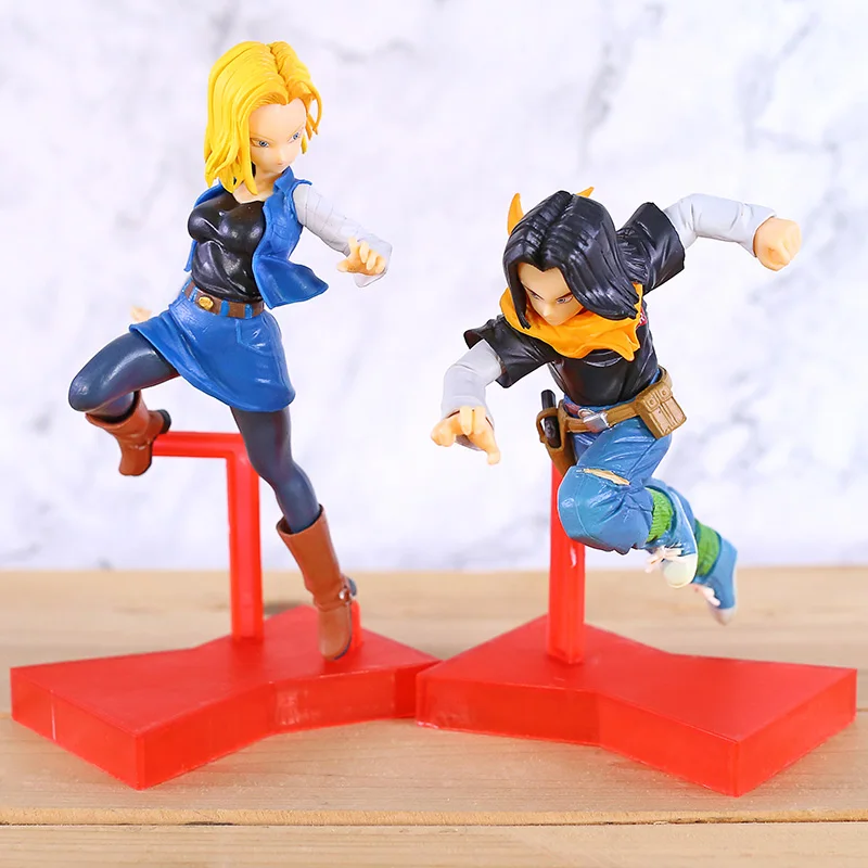 

Anime Dragon Ball Z The Android Battle NO.18 / NO.17 PVC Action Figure Model Gifts