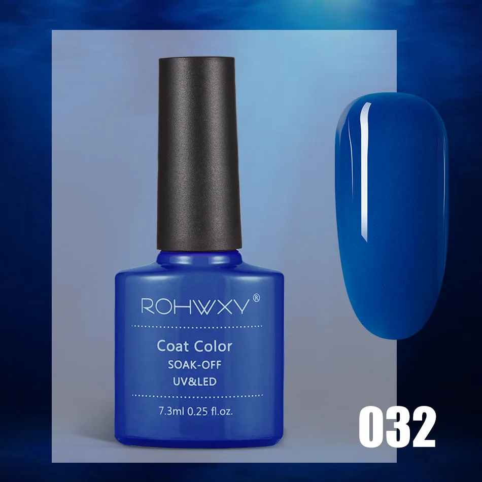 A032 ROHWXY УФ-гель для ногтей Гибридный лак для замачивания ногтей полуперманентный верхний Базовый лак для ногтей все для маникюра Гель-лак - Цвет: A032