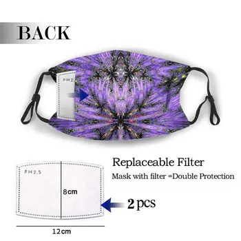 

protective mask with filter Frost Fractal anti dust PM2.5 reuse adult teen child girl