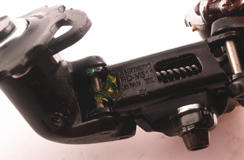 SHIMANO DEORE RD-M511 9 скоростной горный велосипед SGS длинная клетка задний переключатель 9s MTB Запчасти черный переключатель