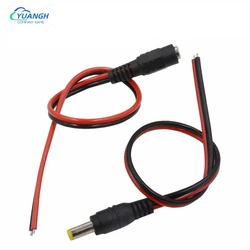 Câble d'alimentation en queue de cochon 2.1x5.5mm, prise mâle femelle 12V cc, Jack pour caméra CCTV, Extension de fil cc 12V 