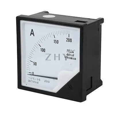 

42L6 AC 0-200A Class 215 Accuracy Analog Amperemeter Panel Meter Gauge