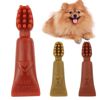 

3 Flavors Pet Snacks Toothbrush Molar Stick for Cleaning Grinding Teeth Removing Oral Odor Pet Dogs Toothbrush Toy