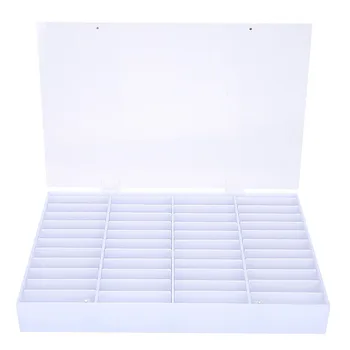 

Durable & Smooth Empty Nail Tips Storage Box With 44pcs Small Block Pieces Nail Art Decoration Container Fake Nail Display Case