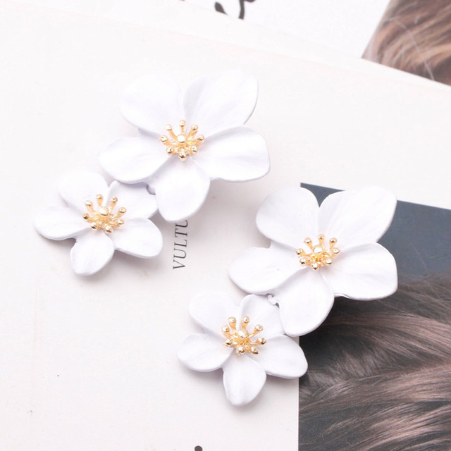 Small Flower Earrings for Women Girls Kids Sweet Jewelry Gifts Boucle D'oreilles Aretes De Mujer Simple Accessories 2022