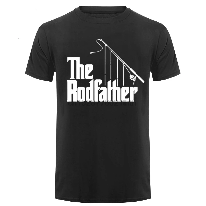 Модная футболка с надписью Rodfather мужская летняя Стильная хлопковая коротким