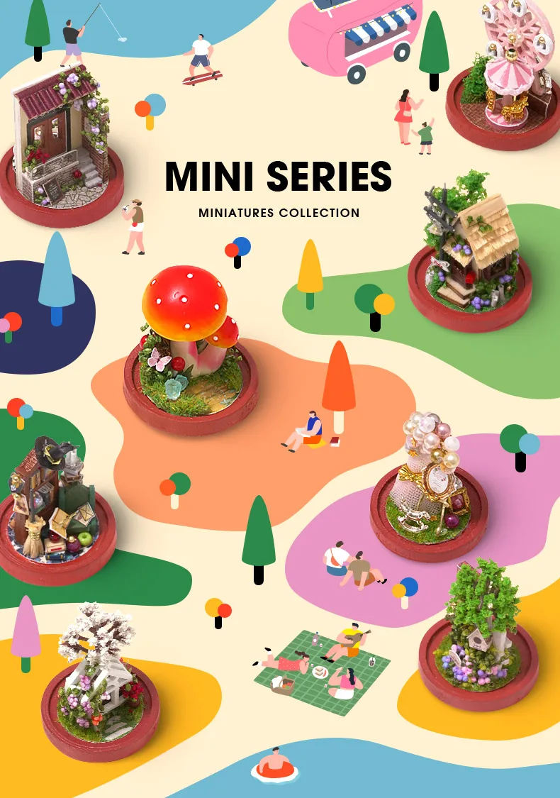 Cutebee Mini World Series DIY Miniature Glassball