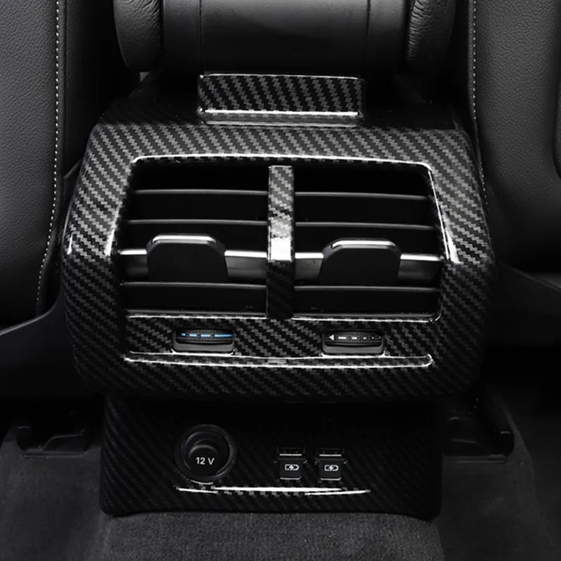 

Car Styling Rear Air Conditioner Outlet Frame Decoration Cover Trim Sticker For Audi Q3 2019 ABS Auto Interior Accessories