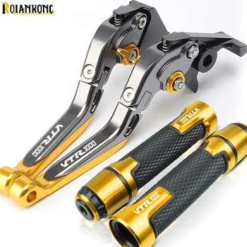 

Motorcycle Accessories CNC Brake Clutch Levers Handle Grips For Honda VTR1000 VTR 1000 1997 1998 1999 2000 2001 2002 2003 2004