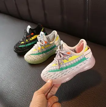 

2020 New Spring Kids Shoes Unisex Toddler Girls Boys Sneakers Mesh Breathable Fashion Casual Children Shoes Size 21-35