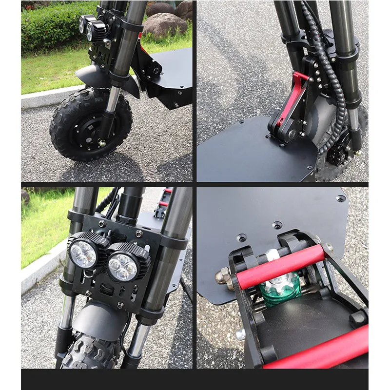 80KM/H Electric Scooter 60V 3200W Powerful Electric Motor 35AH Samsung Lithium Battery 11'' E Scooter Skateboard Long Hoverboard