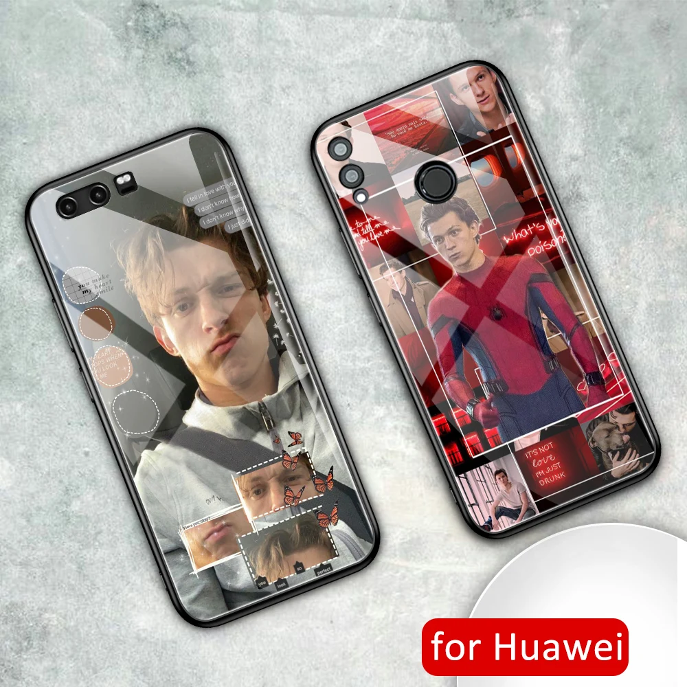 Стеклянный чехол-накладка для Huawei honor 8x задняя крышка Tom Holland 9 чехол max 10 20 20i v9 v10 v20