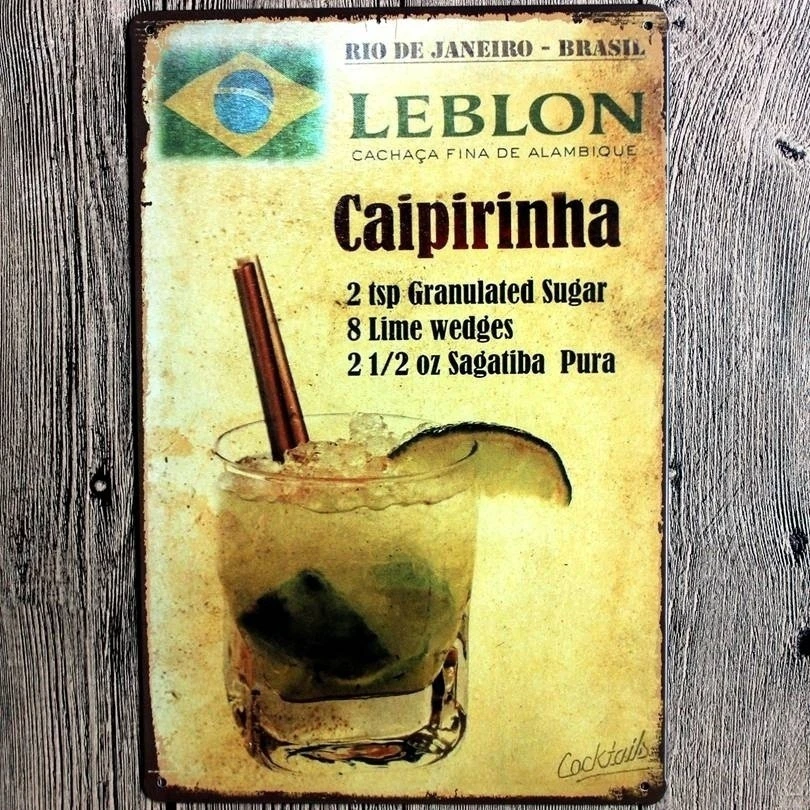 Цвет: желтый Mojito лимонные часы для питья металлические постеры для рисования бар кофе Пивной знак KTV настенный стикер для отеля художественный домашний декор 30X20 см - Цвет: Цвет: желтый