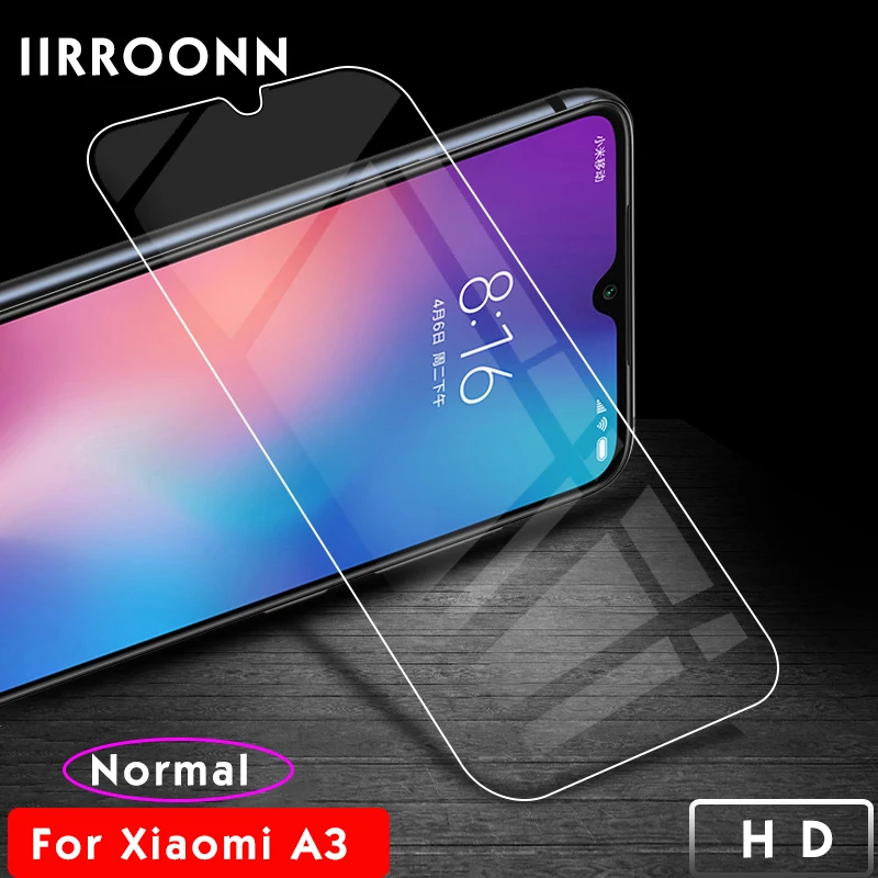 Матовый протектор экрана для Xiao mi A3 закаленное стекло для Xiaomi mi a3 защитная пленка, стекло на Xiao mi A3 анти-синий свет IIRROONN - Цвет: Normal HD