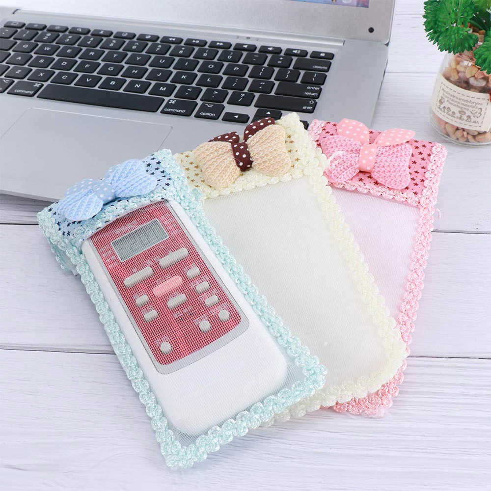 

1PC Remote Control Protective Cover Storage Bag Fabric Butterfly Case Dustproof TV Home Container Holder for Air Conditioning