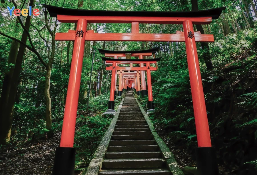 Yeele японский shrine bird house Torii столб свадебный портрет фотографии фоны для фотографий фоны для фотостудии