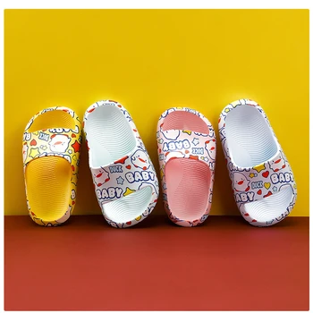 

Cute Slippers Graffiti Slippers Boy Girls Shoes Duck Toddler Shoes Baby Slippers Cartoon Animal Beach Swimming Kids Slippers