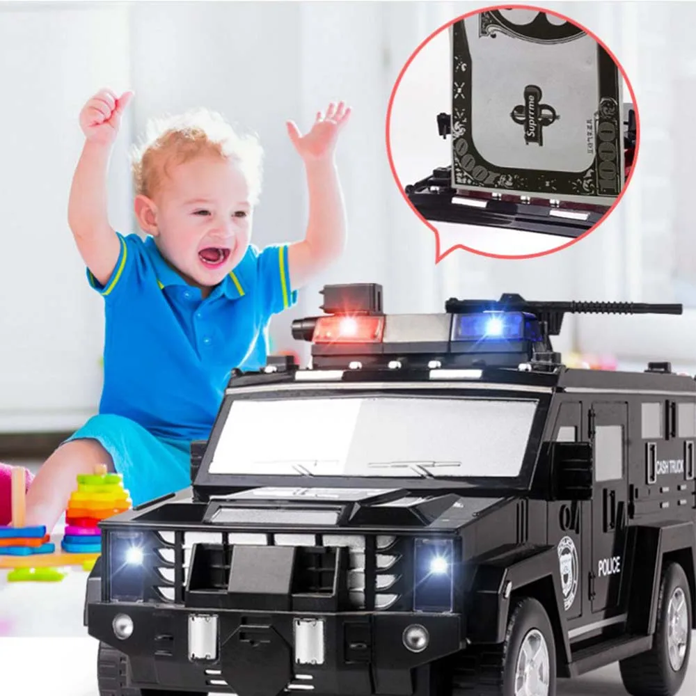 Childrens toys Moneybox Paper Money Box Kids Big Safe Saving Coin Large Music Toy Password Cash Truck Car Piggy Bank | Игрушки и хобби