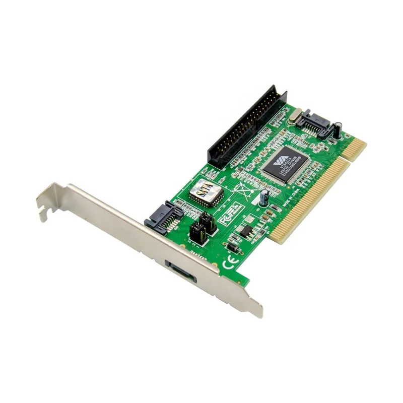 PCI to 2 Port SATA + PATA RAID+Esata Controller card VIA VT6421A