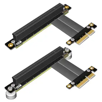 

Multi-function PCI-Express Extension Cable 16X to 4X 90 Degree Right Angle High-quality Ribbon Cable Adapter Board 54x10x5mm