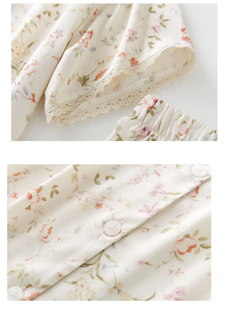 Summer Pajamas Women Satin Sleepwear Willow Print Shorts Loungewear Short Sleeve Pyjamas Two Piece Sexy Nightwear Home Clothes H4686e22655e84dd3b9a4322ed691a1142