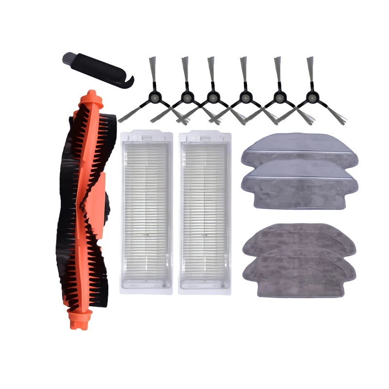 

Side Brush Hepa Filter Roll Brush Mop Pad Cloth Pads Cleaning Mop Pad for Xiaomi Mijia STYJ02YM Vacuum Cleaner Parts Accessories