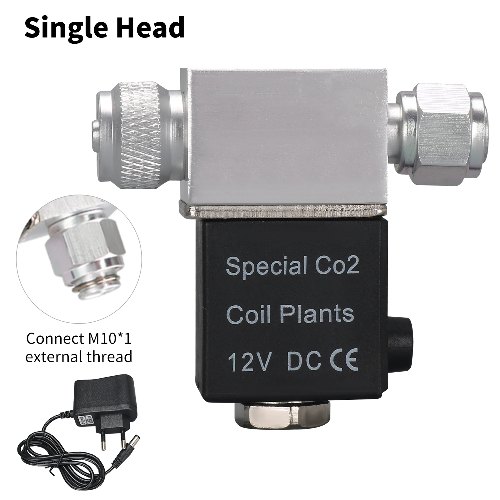 Noiseless Aquarium Co2 Solenoid Valve Regulator Dc 110V-220V Low Temperature Co2 Aquarium Fish Tank Electric Magnetic Valve Co2 Regulator Aquarium Co2 Accessories Aquarium Co2 Solenoid Valve