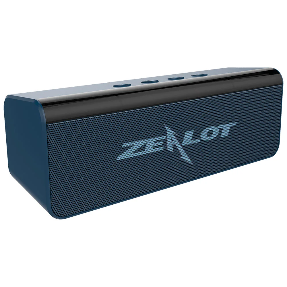 Zealot S31 бумбокс портативный Bluetooth динамик 3D HIFI стерео беспроводной динамик поддержка TF карты, usb ручка привода - Цвет: Deep Blue