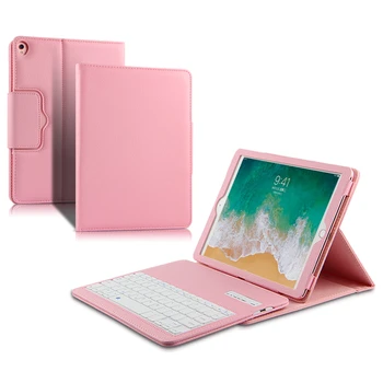 

Keyboard Case For iPad 6 Tablet Case Litchi Grain PU Leather Bracket Flip Protector with Blutooth Keyboard Cover for iPad Air 2