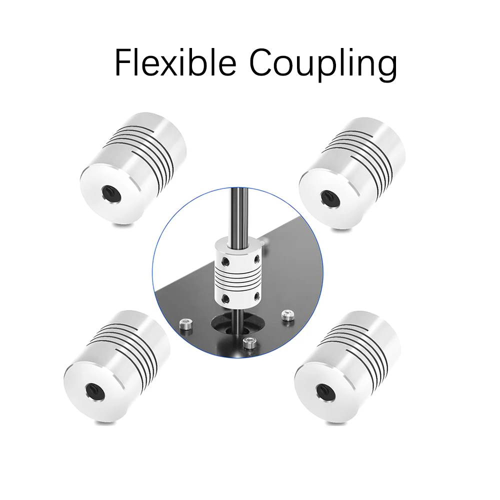 CNC Motor Jaw Shaft Coupler 5mm To 8mm Flexible Coupling OD 19x25mm Wholesale Dropshipping 3/4/5/6/8/10mm for T8 Lead Screw