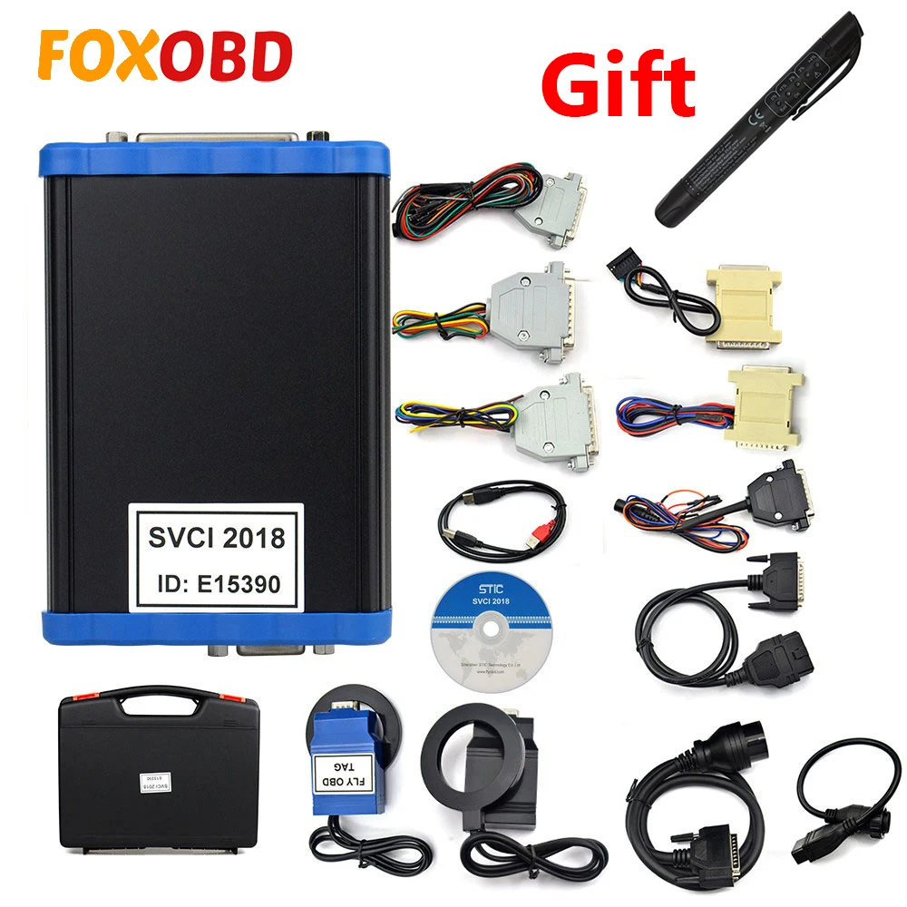 Программатор для ключей SVCI 2020 2019 FVDI 2018 OBD2 FVCI VVDI2 V2015 V2014 J2534 без ограничений Fvdi abrits
