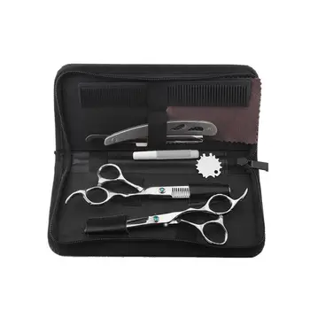 

6pcs Hairdressing Scissors Professional Hair Scissors Set Hair Cutting Shears Barber Scissor Cut Razor Hair Cutting Kits