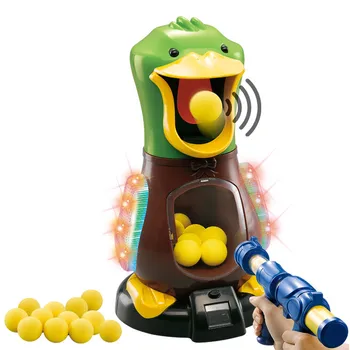 

Soft Bullet Gun Toy Hit Me Duck Shooting Scoring Toy Gun Plastic Children Adult Interactive Lighting Popular Aerodynamic Toy