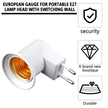 

E27 Professional Super Lamp Light Wall Socket E27 Socket Lamp Base US/EU Plug Lamp Socket With Power on/off Switch