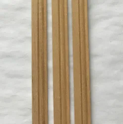 Ligne de plinthes décorative en bois massif, modèle 450x10x3mm, taille de tilleul, ligne en bois de forme spéciale, 6 pièces 