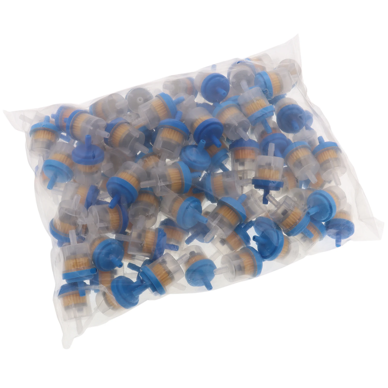 100 шт. синий красный зеленый желтый бензиновый прозрачный топливный фильтр для