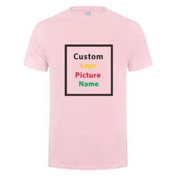 Personalized High-Quality Cotton T-Shirt with Custom Design Options - XXXL (Light Pink)