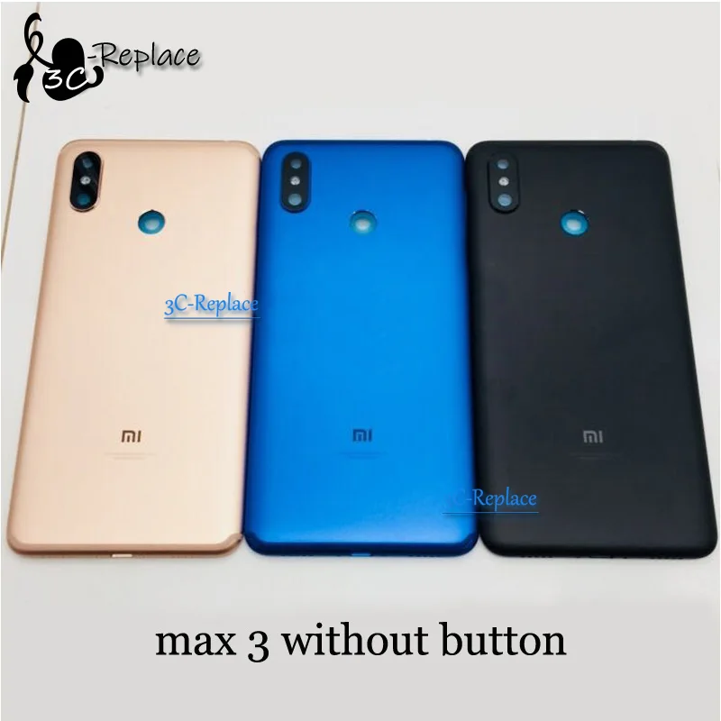 Для Xiaomi Mi Max 1/MAX 2/Max 3 задняя крышка батареи задняя крышка корпус дверь с камерой стекло запасные части