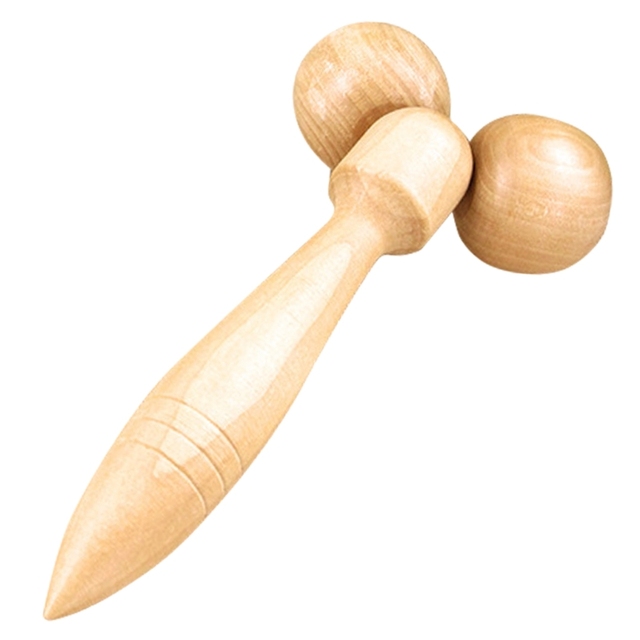 Slimming Tools Wood Eyes Face Shaper Anti Wrinkle Roller Massager Wood Slimmer Relaxing Neck Chin Health Care